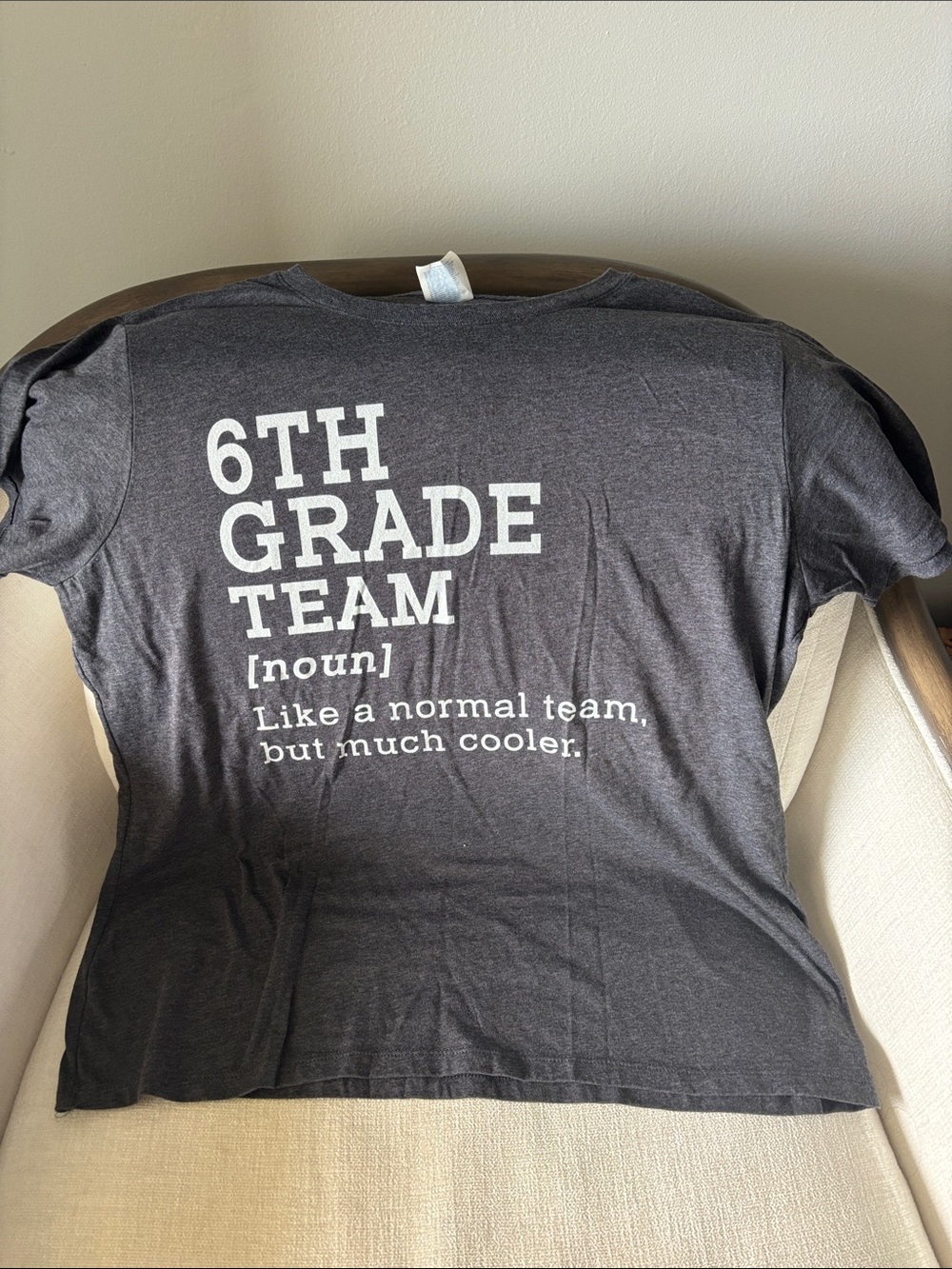 6th Grade Team Graphic Tee - Charcoal